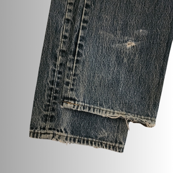 Vintage x 2000s “made in Mexico” 501 Levis Red Tab Indigo Blue Jean - Picture 11 of 12